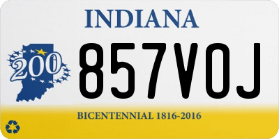 IN license plate 857VOJ