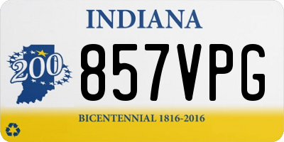 IN license plate 857VPG
