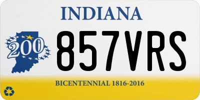IN license plate 857VRS