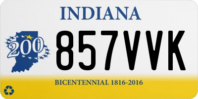 IN license plate 857VVK