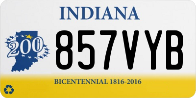 IN license plate 857VYB