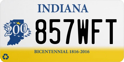 IN license plate 857WFT