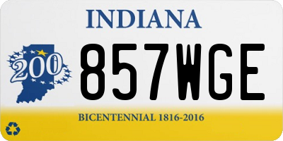 IN license plate 857WGE