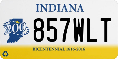 IN license plate 857WLT