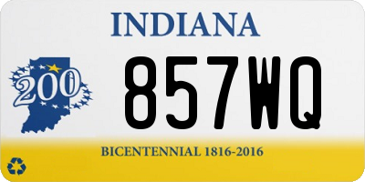 IN license plate 857WQ