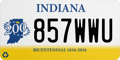 IN license plate 857WWU