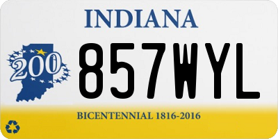 IN license plate 857WYL