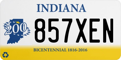 IN license plate 857XEN