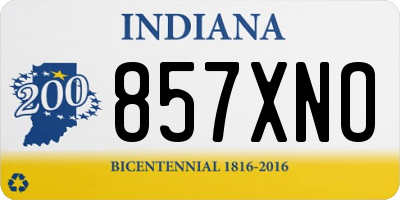 IN license plate 857XNO
