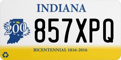 IN license plate 857XPQ