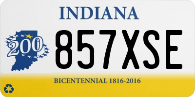 IN license plate 857XSE