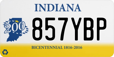 IN license plate 857YBP