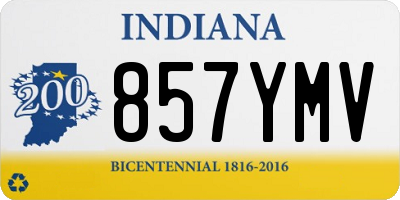 IN license plate 857YMV