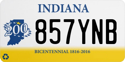 IN license plate 857YNB
