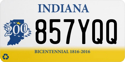 IN license plate 857YQQ