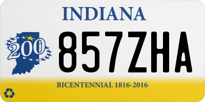 IN license plate 857ZHA