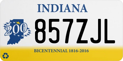 IN license plate 857ZJL