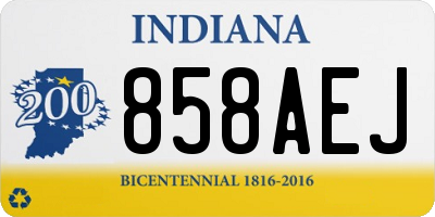 IN license plate 858AEJ