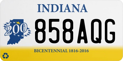 IN license plate 858AQG