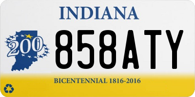 IN license plate 858ATY