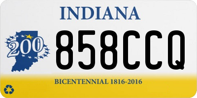 IN license plate 858CCQ