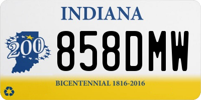 IN license plate 858DMW