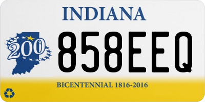 IN license plate 858EEQ