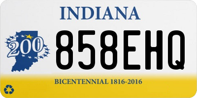 IN license plate 858EHQ