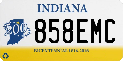 IN license plate 858EMC