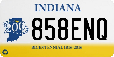 IN license plate 858ENQ