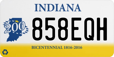 IN license plate 858EQH