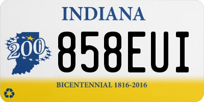 IN license plate 858EUI