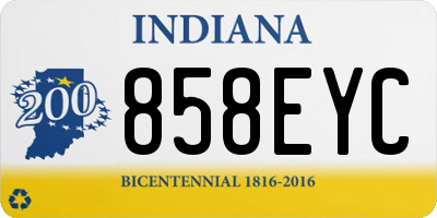 IN license plate 858EYC