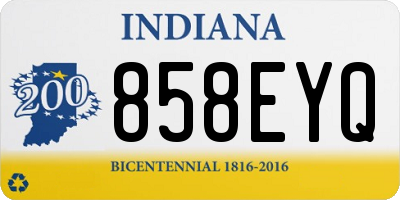 IN license plate 858EYQ