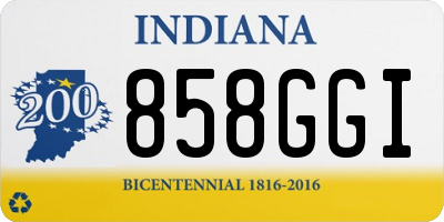 IN license plate 858GGI
