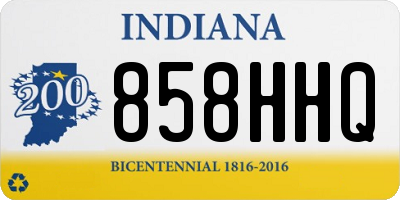 IN license plate 858HHQ