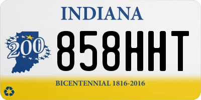 IN license plate 858HHT