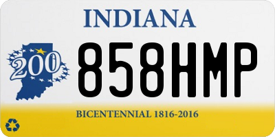 IN license plate 858HMP