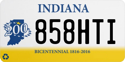 IN license plate 858HTI