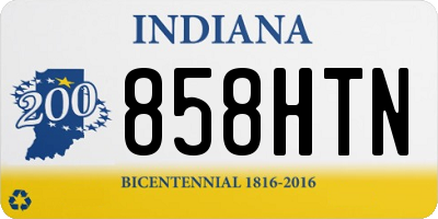 IN license plate 858HTN