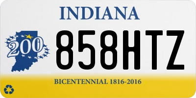 IN license plate 858HTZ