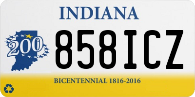 IN license plate 858ICZ