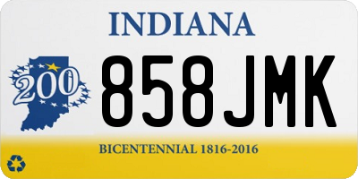 IN license plate 858JMK