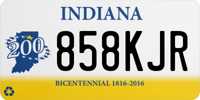 IN license plate 858KJR