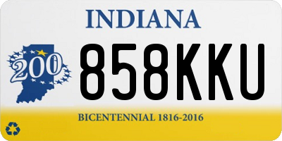 IN license plate 858KKU