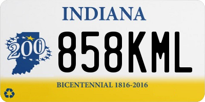 IN license plate 858KML