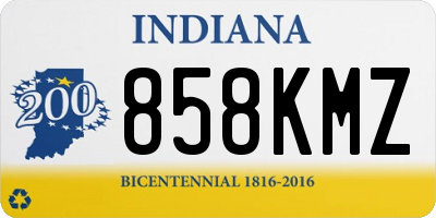 IN license plate 858KMZ