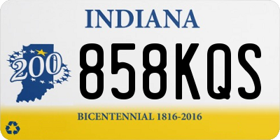 IN license plate 858KQS