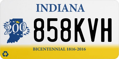 IN license plate 858KVH