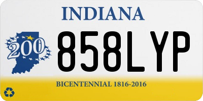 IN license plate 858LYP